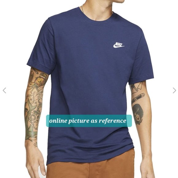 Nike Embroidered Shirt navy  Medium - Picture 7 of 7